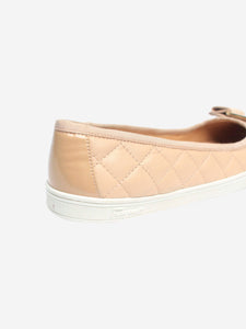 Salvatore Ferragamo Blush quilted ballerinas - size EU 35.5