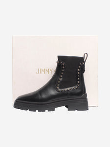 Jimmy Choo Black bejewelled Chelsea boots - size EU 40