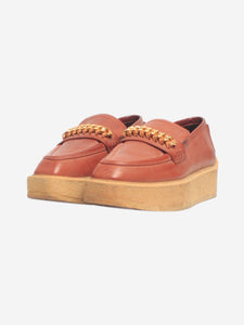 Stella McCartney Rust platform chain loafers - size EU 36