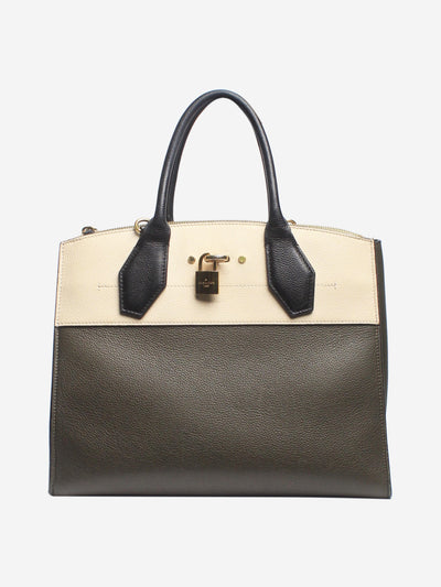 Military green and beige On My Side top handle bag Top Handle Bags Louis Vuitton 