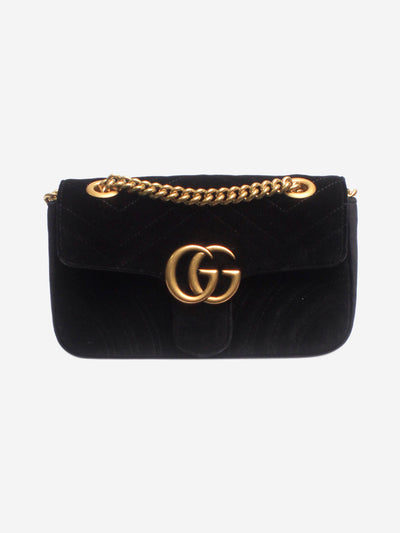 Black velvet Marmont GG bag Shoulder bags Gucci 