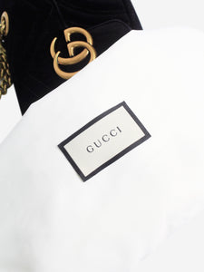 Gucci Black velvet Marmont GG bag