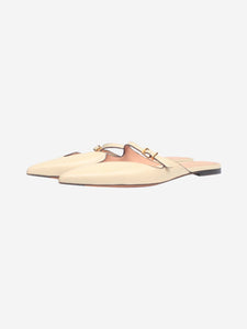 Zimmermann Neutral leather pointed-toe flats - size EU 40