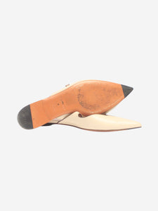 Zimmermann Neutral leather pointed-toe flats - size EU 40