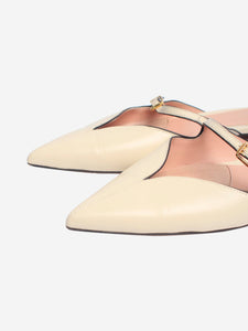 Zimmermann Neutral leather pointed-toe flats - size EU 40