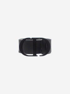 Christian Dior Black CD buckle belt