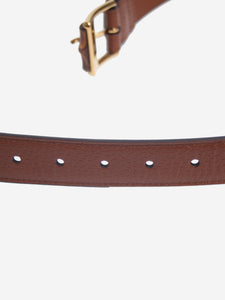 Gucci Gucci Brown bamboo leather belt