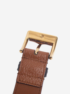 Gucci Gucci Brown bamboo leather belt