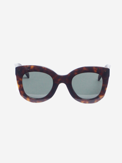 Brown tortoise shell cat-eye sunglasses Sunglasses Celine 