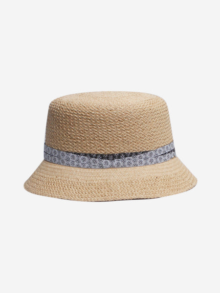 Neutral straw hat alternate image
