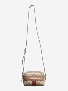 Gucci Brown GG Supreme Ophidia shoulder bag