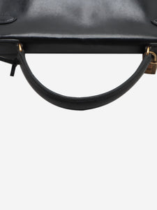 Hermes Black 1977 Kelly 32 bag in Box Calf leather