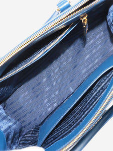 Prada Blue Saffiano leather Galleria bag