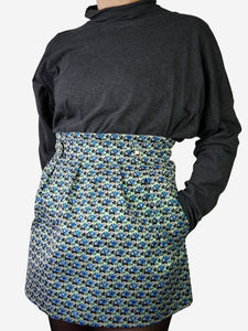Eskandar Dark grey scrunch-neck top - size S