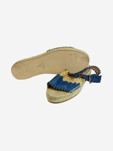 Alberta Ferretti Blue espadrille-style sandals - size EU 39