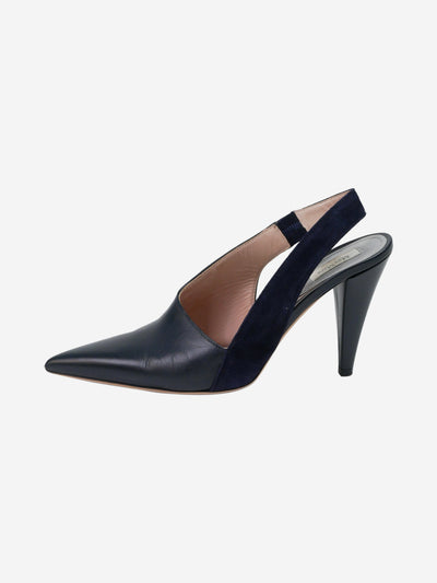 Blue pointed toe slingback heels - size EU 37 Shoes Max Mara 