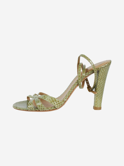 Green snakeskin effect strappy heels - size EU 36 Heels Chloe
