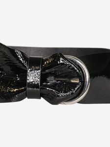 Isabel Marant Black patent leather belt