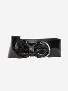 Isabel Marant Black patent leather belt