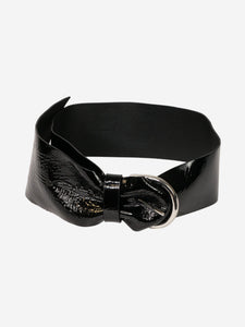 Isabel Marant Black patent leather belt