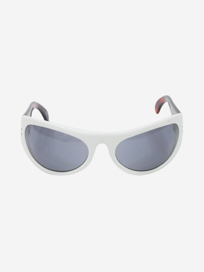 White white sunglasses with red arms Sunglasses Cutler & Gross 