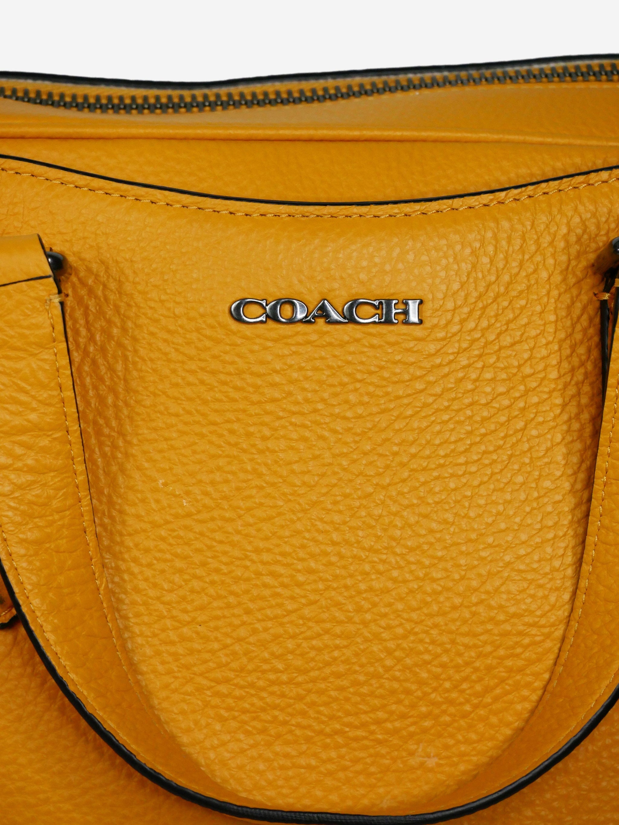 Yellow leather hot sale laptop bag