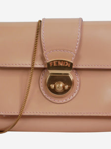 Fendi Pink wallet on chain bag
