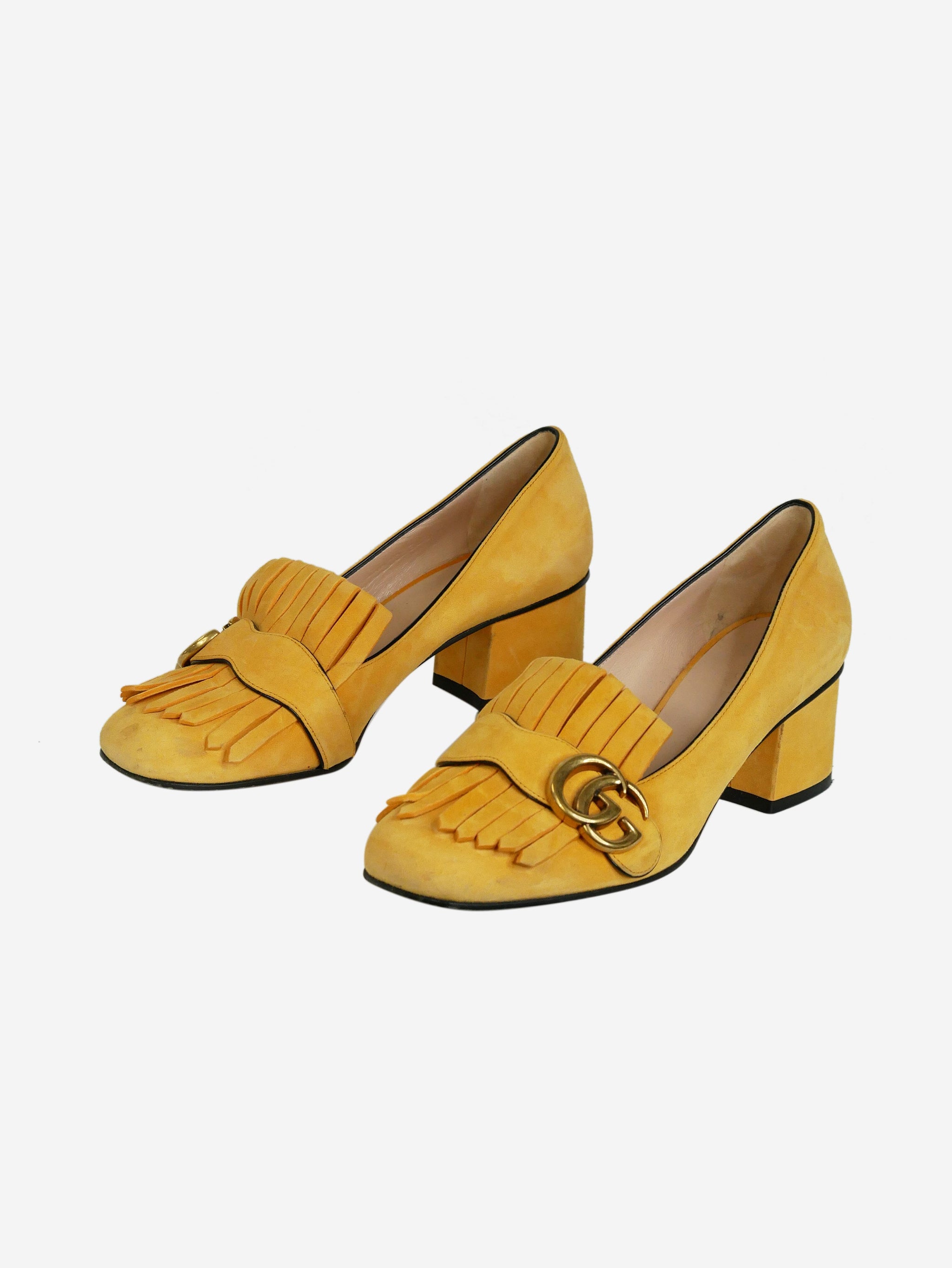 Gucci 2024 heeled loafers