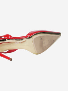 Stella McCartney Red slingback patent heels with pointed toe- size EU 40