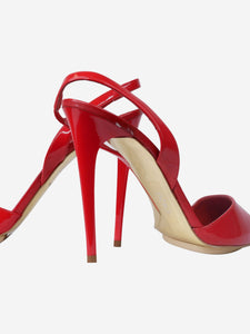 Stella McCartney Red slingback patent heels with pointed toe- size EU 40