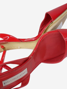 Stella McCartney Red slingback patent heels with pointed toe- size EU 40