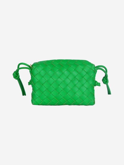 Green mini loop intrecciato leather cross-body bag Cross-body bags Bottega Veneta 