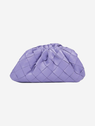 Purple small intrecciato leather clutch bag Clutch bags Bottega Veneta 