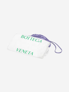 Bottega Veneta Purple small intrecciato leather clutch bag