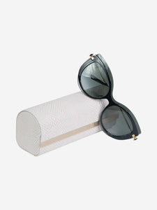 Jimmy Choo Black overlay cat eye sunglasses