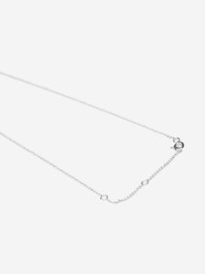 Zoe Lev Silver Diamond Opal necklace