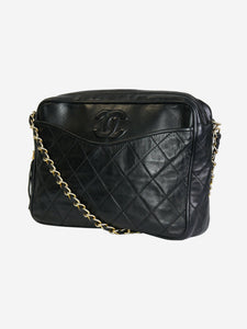 Chanel Black vintage 1986-1988 gold hardware Camera bag