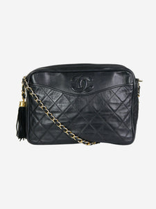 Chanel Black vintage 1986-1988 gold hardware Camera bag
