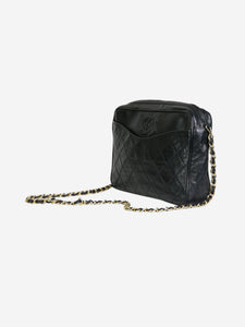 Chanel Black vintage 1986-1988 gold hardware Camera bag