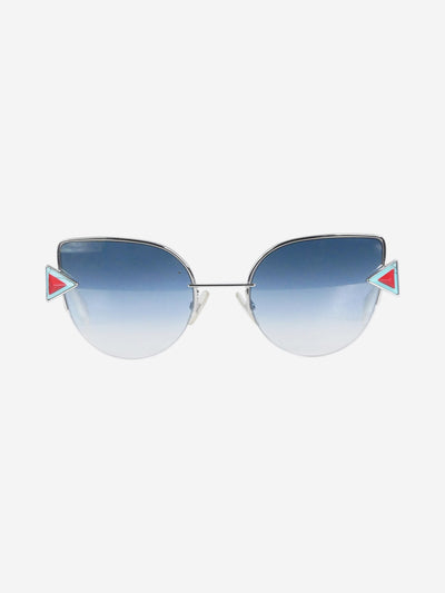 Silver cat eye blue tinted sunglasses Sunglasses Fendi 