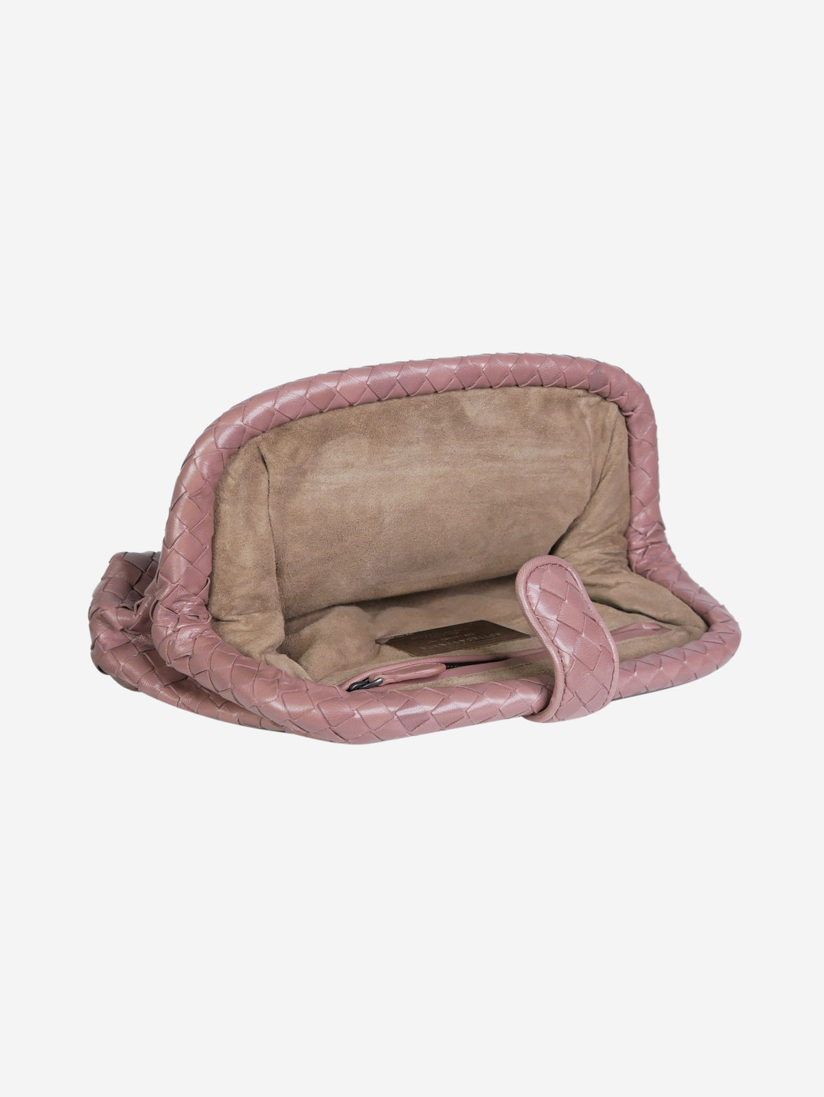 Pink Intrecciato lambskin clutch bag Clutch bags Bottega Veneta 