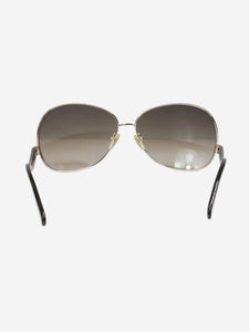 Diane Von Furstenberg Gold gold framed round sunglasses