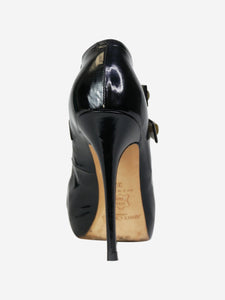 Jimmy Choo Black pointed toe heels with ankle strap detail- size EU 39