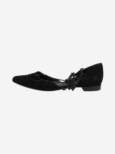 Black suede flat shoes Flat Shoes Stuart Weitzman 