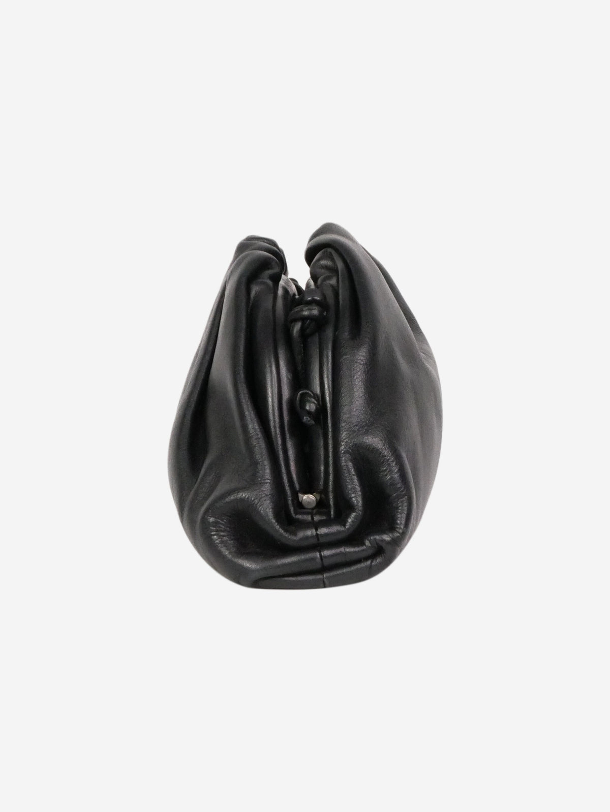 Black The Pouch small gathered leather clutch Clutch bags Bottega Veneta 