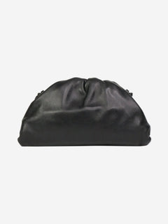 Black The Pouch small gathered leather clutch Clutch bags Bottega Veneta 