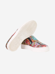 Etro Multi paisley printed slip-on shoes - size EU 38