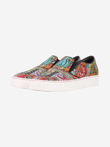 Etro Multi paisley printed slip-on shoes - size EU 38