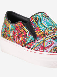 Etro Multi paisley printed slip-on shoes - size EU 38