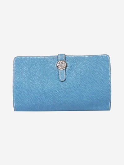 Blue leather bi-fold wallet Wallets, Purses & Small Leather Goods Hermes 